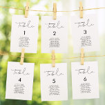 Minimalistiskt handskrivet bröllop-platskort bordsnummer<br><div class="desc">Välj en minimalistisk kalligrafi för ditt bröllop-kontor. Modern och slående,  det kommer att ge kostym alla era behov. Du kan enkelt ändra färg eller bakgrunden genom att ändra anpassadet.</div>
