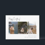Minimalistiskt handskrivet skript, multifoto fyra julkort<br><div class="desc">Minimalistiskt handskrivet multifoto med fyra Helgdag</div>