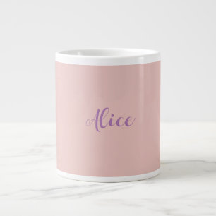 Minimalistiskt handskrivet skript Namn Ro Guld Jumbo Mugg