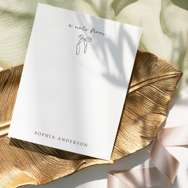 Minimalistiskt handtaget fält | ELEGANT Anteckningskort (Skapare uppladdad)