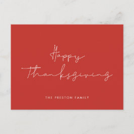 Minimalistiskt Happy thanksgiving Vykort