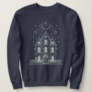 Minimalistiskt hemligt hus Halloween-sötskjorta T Shirt