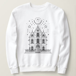 Minimalistiskt hemligt hus Halloween-sötskjorta T Shirt