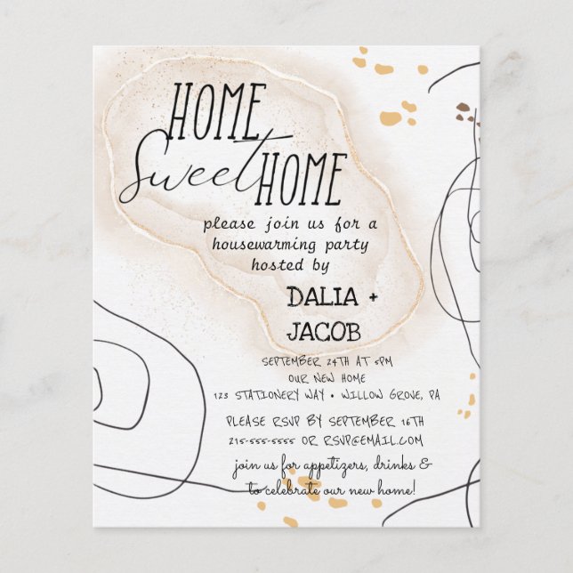 Minimalistiskt hemsött hemhus Party (Framsida)