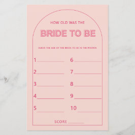 Minimalistiskt hur gammalt var bridduschspelet?