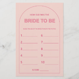 Minimalistiskt hur gammalt var bridduschspelet? flygblad