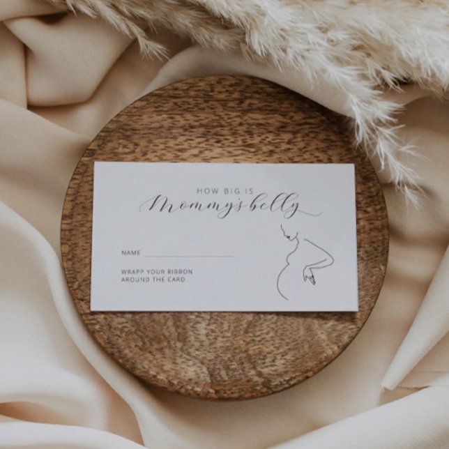 Minimalistiskt hur stor är Mammans Belly Biljett? Tilläggskort (Skapare uppladdad)