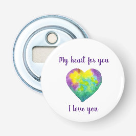 Minimalistiskt I kärlek, så rainbågar du vattenfär Flasköppnare