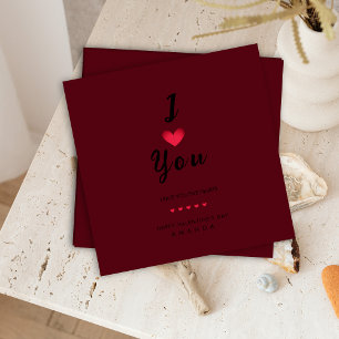 Minimalistiskt i Kärlek You Valentine-kort Inbjudningar