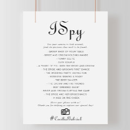 Minimalistiskt I Spy Bröllop-spel