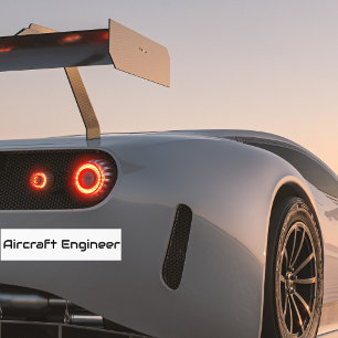 Minimalistiskt Ingenjör, enkel Coola luftfart Bildekal