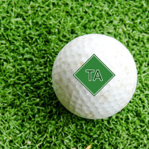 Minimalistiskt Initialer i Grönt på Grönt