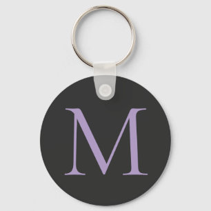 Minimalistiskt initialt modernt Brev-monogram Nyckelring