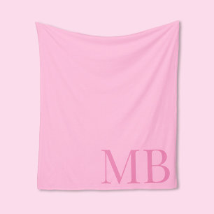 Minimalistiskt inledande monogram för Rosa av eleg Fleecefilt