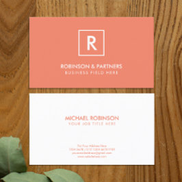 Minimalistiskt inledande på kvadratmeter Ram i Pea Visitkort