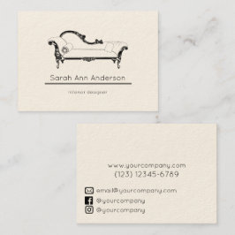 Minimalistiskt Insida-däck Visitkort