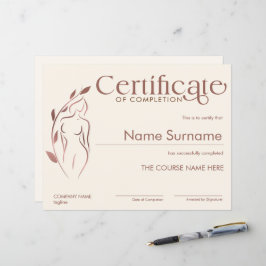 Minimalistiskt intyg om slutförandeorgan skulptin