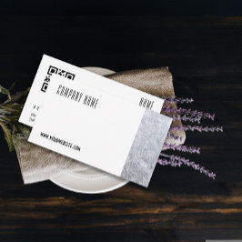 Minimalistiskt isglasfoto QR-Affärskort Visitkort
