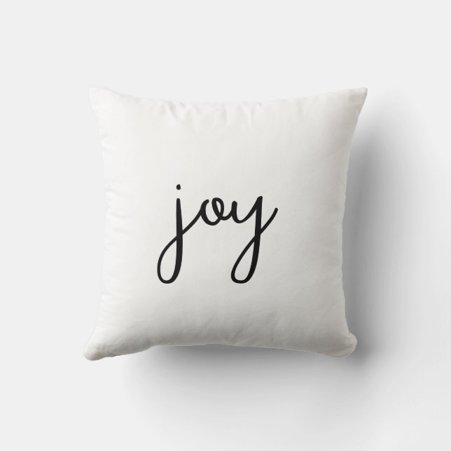Minimalistiskt "JOY"-dekorativt Dekorativ kudde (Baksida)