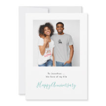 Minimalistiskt jubalkort för fotot-Anpassningsbar