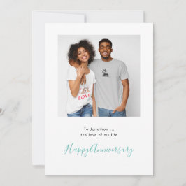 Minimalistiskt jubalkort för fotot-Anpassningsbar