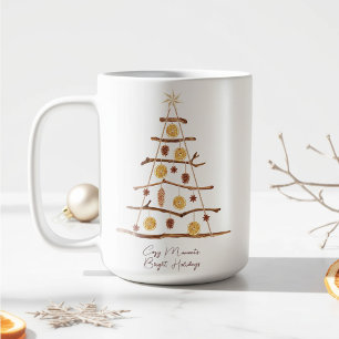 Minimalistiskt Julgran Helgdag Mugg