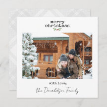 Minimalistiskt julkort