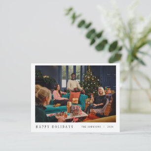 Minimalistiskt julkort   Modern familj
