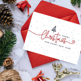 Minimalistiskt julkort: Modern Helgdag Simpi Helgkort