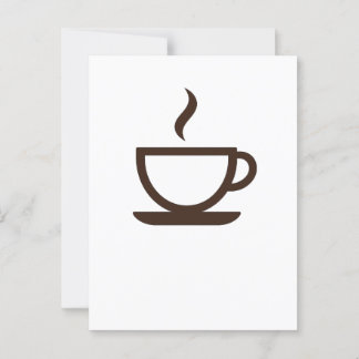 ☕ Minimalistiskt kaffe Kopp - Barista och Café Vib Vykort
