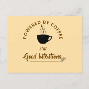 Minimalistiskt kaffecitat vykort Roligt bra inte