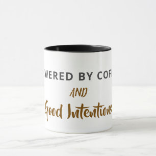 Minimalistiskt kaffecitat vykort Roligt bra syft Mugg
