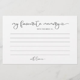 Minimalistiskt kärlek-hjärta mitt favoritminneskor flygblad