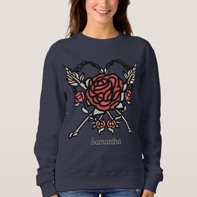 Minimalistiskt Kärlek Ro och pilar T Shirt (Framsida)