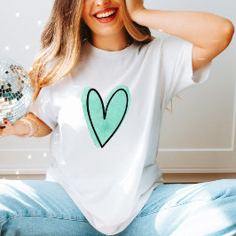 Minimalistiskt Kärlek-vattenfärgsljus T Shirt