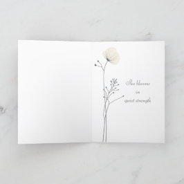Minimalistiskt kort för Blommigt Mor - hon blommar