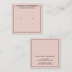 Minimalistiskt kort för  Rosa-Visning