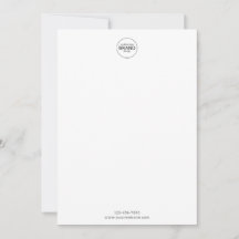 Minimalistiskt kort för rundad Logotyp
