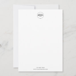 Minimalistiskt kort för rundad Logotyp