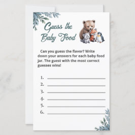 Minimalistiskt kort för smuts-flake-livsmedelsakti