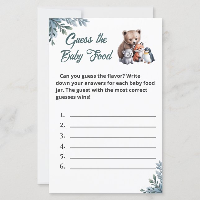 Minimalistiskt kort för smuts-flake-livsmedelsakti (Framsida)