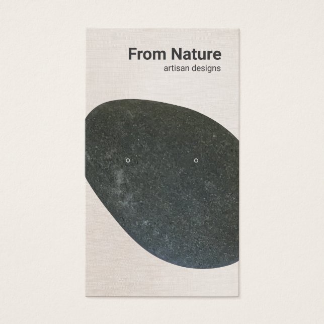 Minimalistiskt kort för svartstenshöjande Visning (Framsidan)