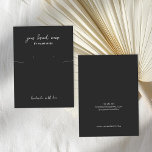 Minimalistiskt kort för svartvit Visning<br><div class="desc">Skapa egna produktkort för smycken anpassningsbar. Lägg bara till dina uppgifter om produktförpackningar för personlig. Modern minimalistisk typografi i svart och vitt färg.</div>