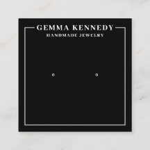 Minimalistiskt kort för svartvit Visning