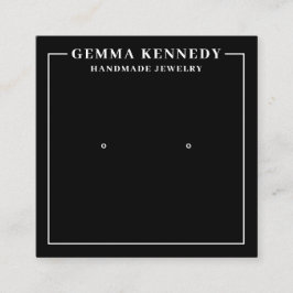 Minimalistiskt kort för svartvit Visning