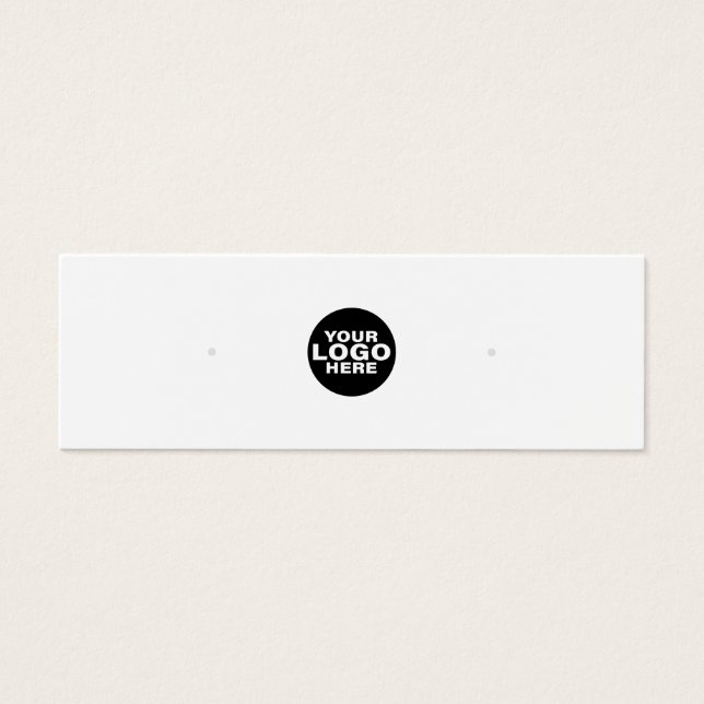 Minimalistiskt kort för vit Visning (Framsidan)