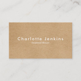 Minimalistiskt Kraft Modern-avtalskort Visitkort