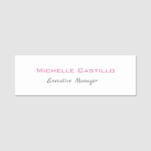 Minimalistiskt Kreativ användbart, enkelt, hållbar Namnbricka