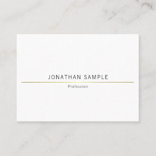 Minimalistiskt Kreativ Design Guld Plain Trendig Visitkort