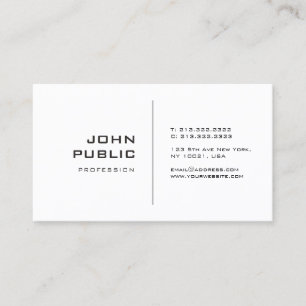 Minimalistiskt Kreativ design Modern Sleek Plain Visitkort